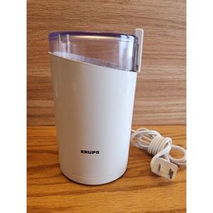 Krups Fast Touch Coffee Bean Mill Grinder Type 203 White Vintage